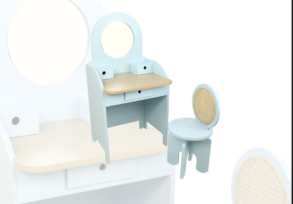Wooden Vanity Table, ecofriendly toys, pretend play